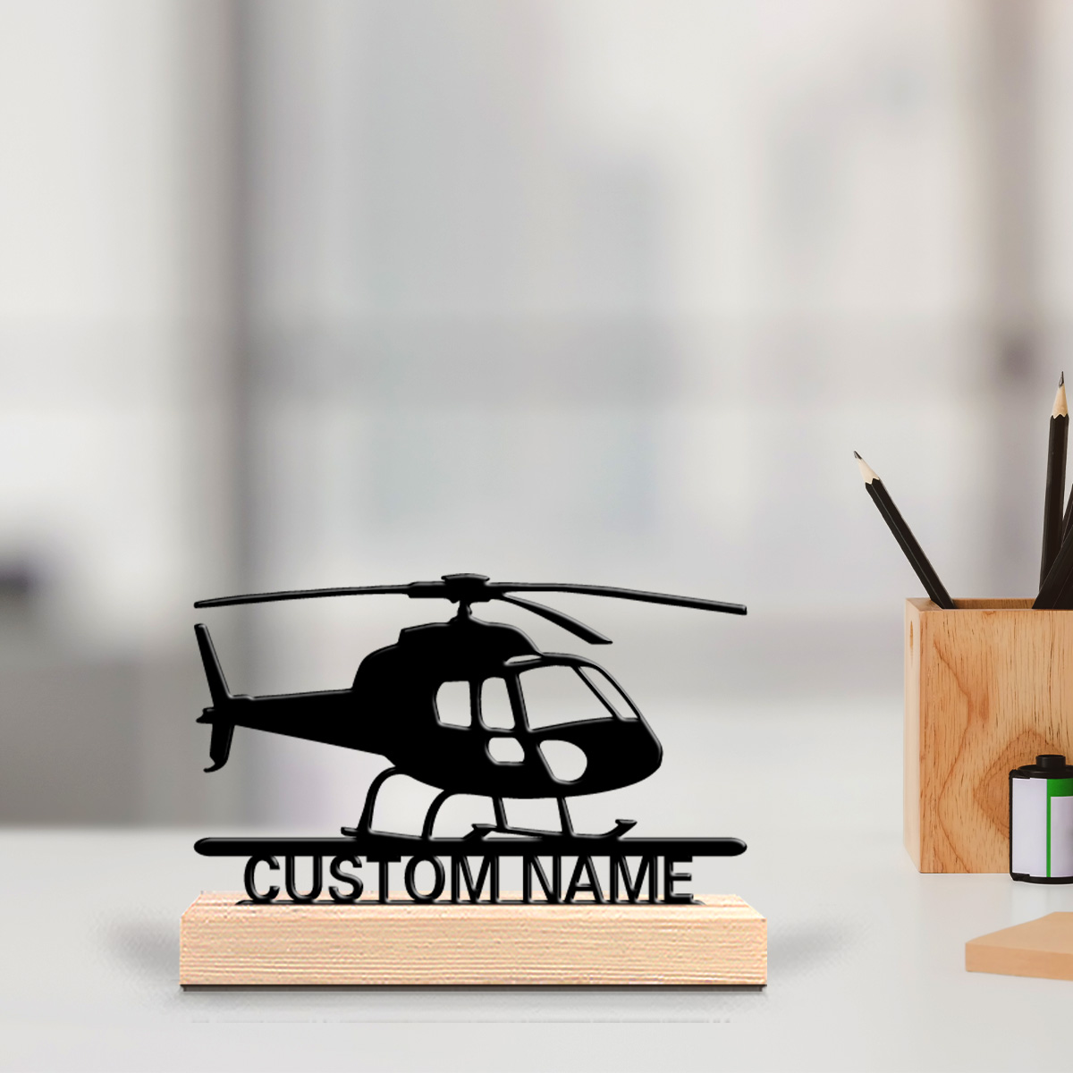 Wedding Party Supply - 1pc Weird Personalized Custom Helicopter Metal