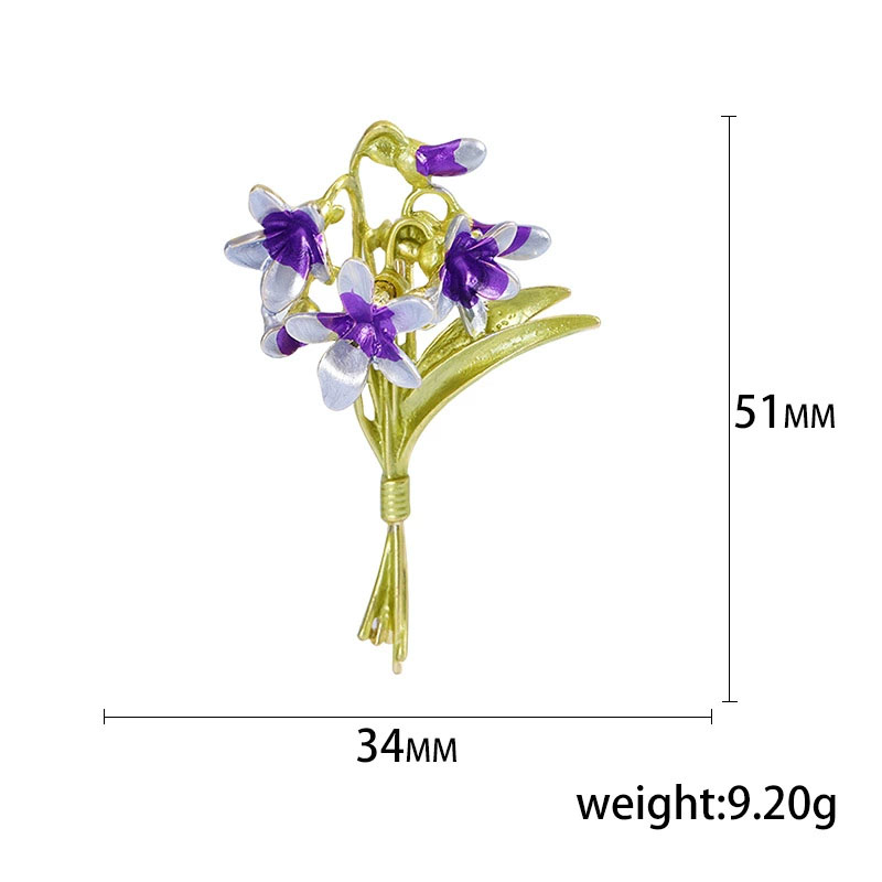 Blucome purple flower Brooch W - Suit Supply Wedding Party recension och pris