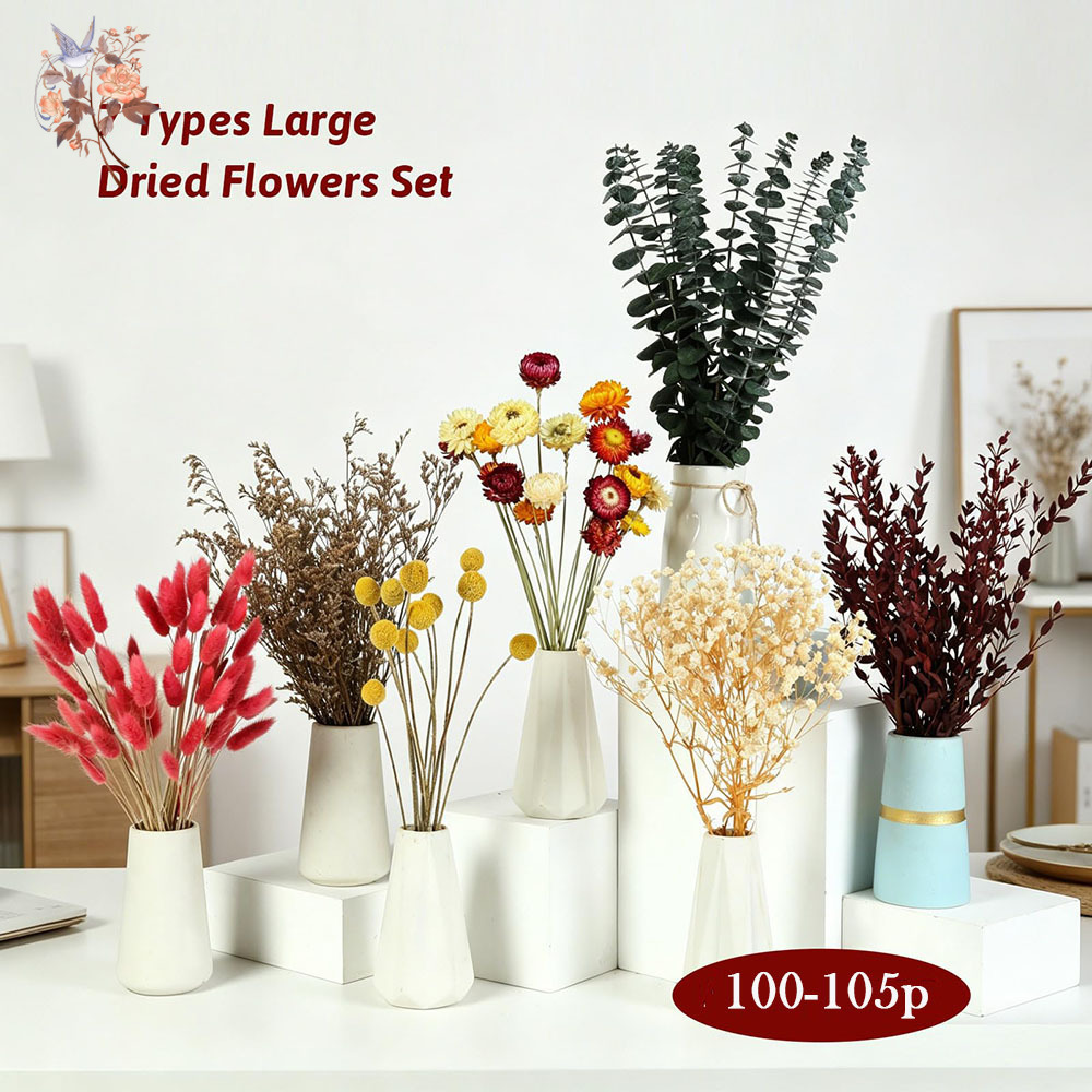 Dried Flowers Bulk Set 7 Kinds - Wedding Floral Supply recension och pris