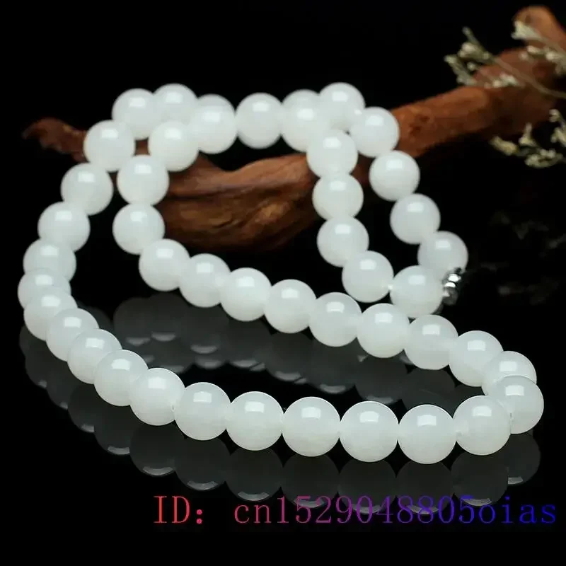 White Jade Beaded Necklace Bea - Wedding Yes recension och pris