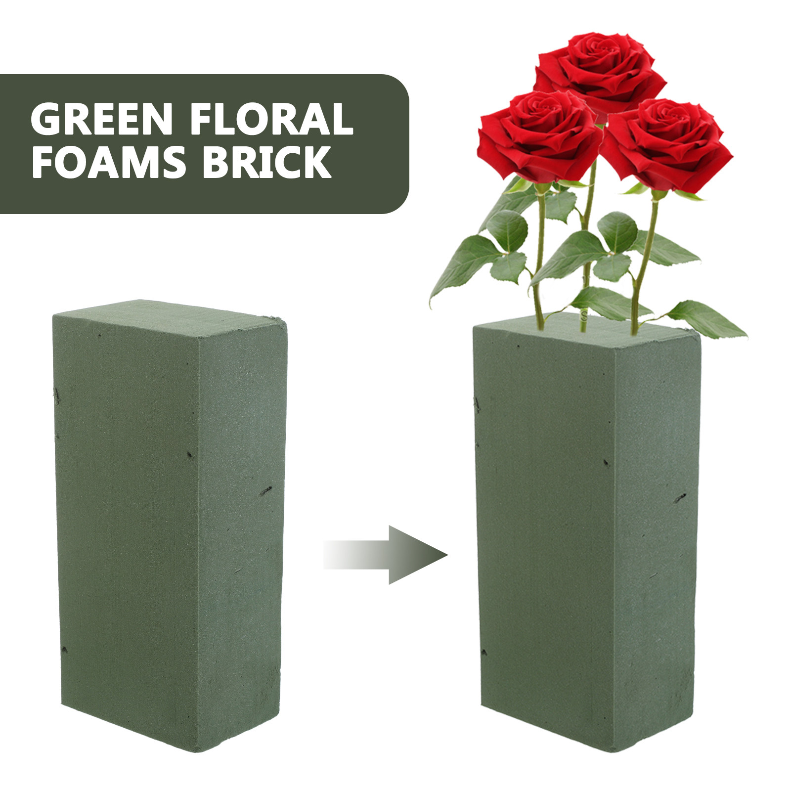 10Pcs Floral Foam Blocks Green - Wedding Floral Supply recension och pris