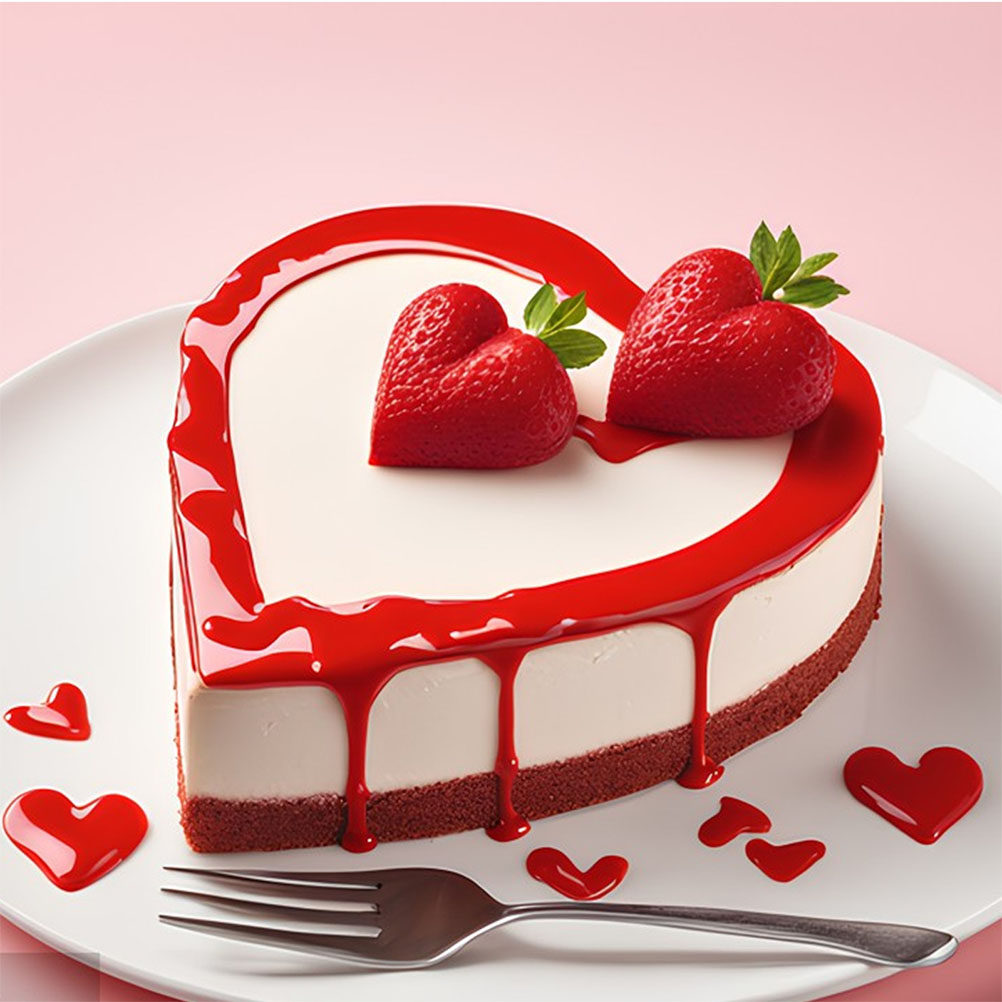 4Pcs Heart Foam Cake Dummy Cak - Wedding Supply Decor recension och pris