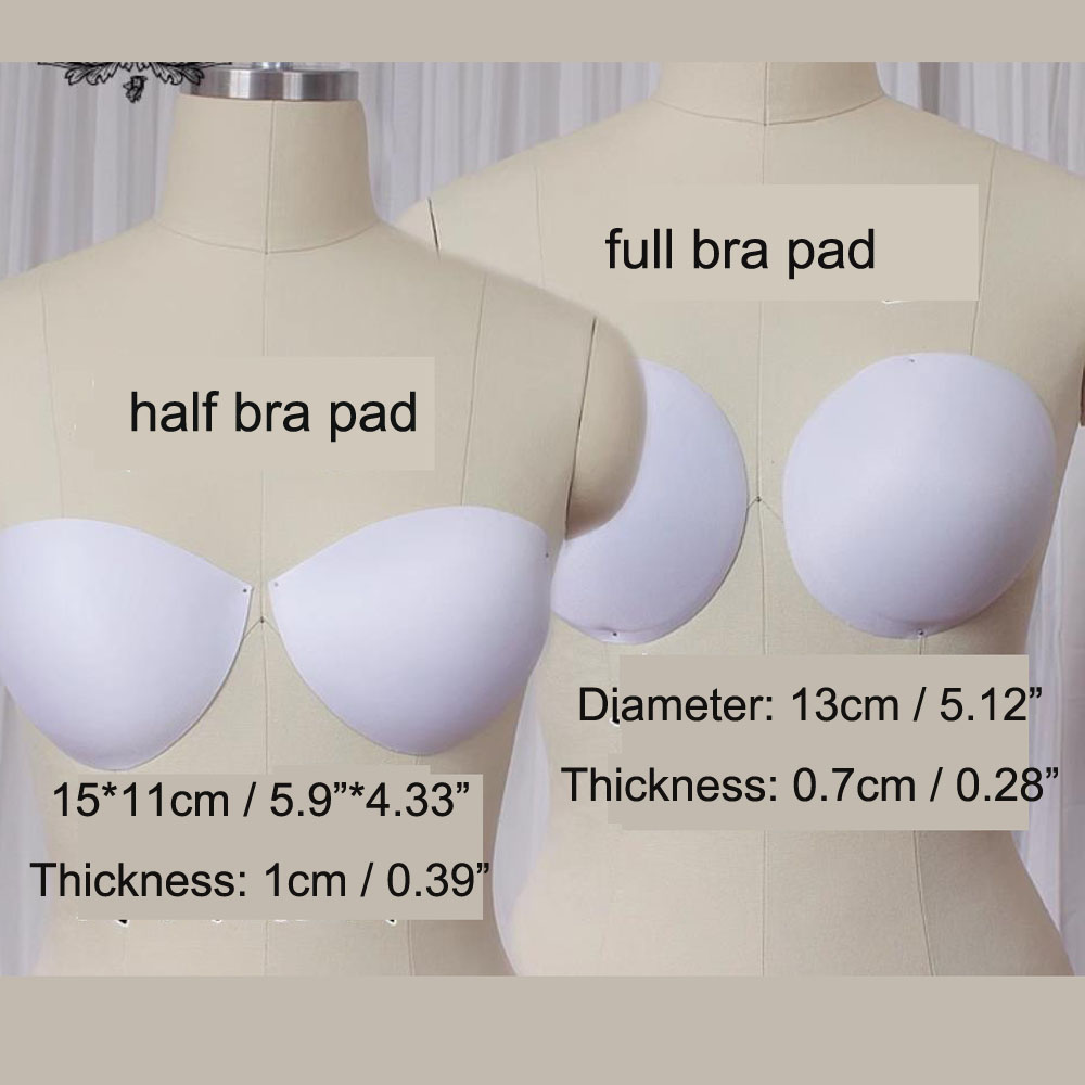 2Pairs Soft Sponge Foam Bra Pa - Wedding Lulu recension och pris