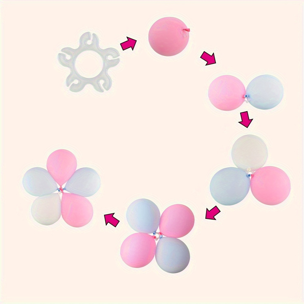 50Pcs Balloon Clips Plastic Ba - Wedding Balloon Arch recension och pris