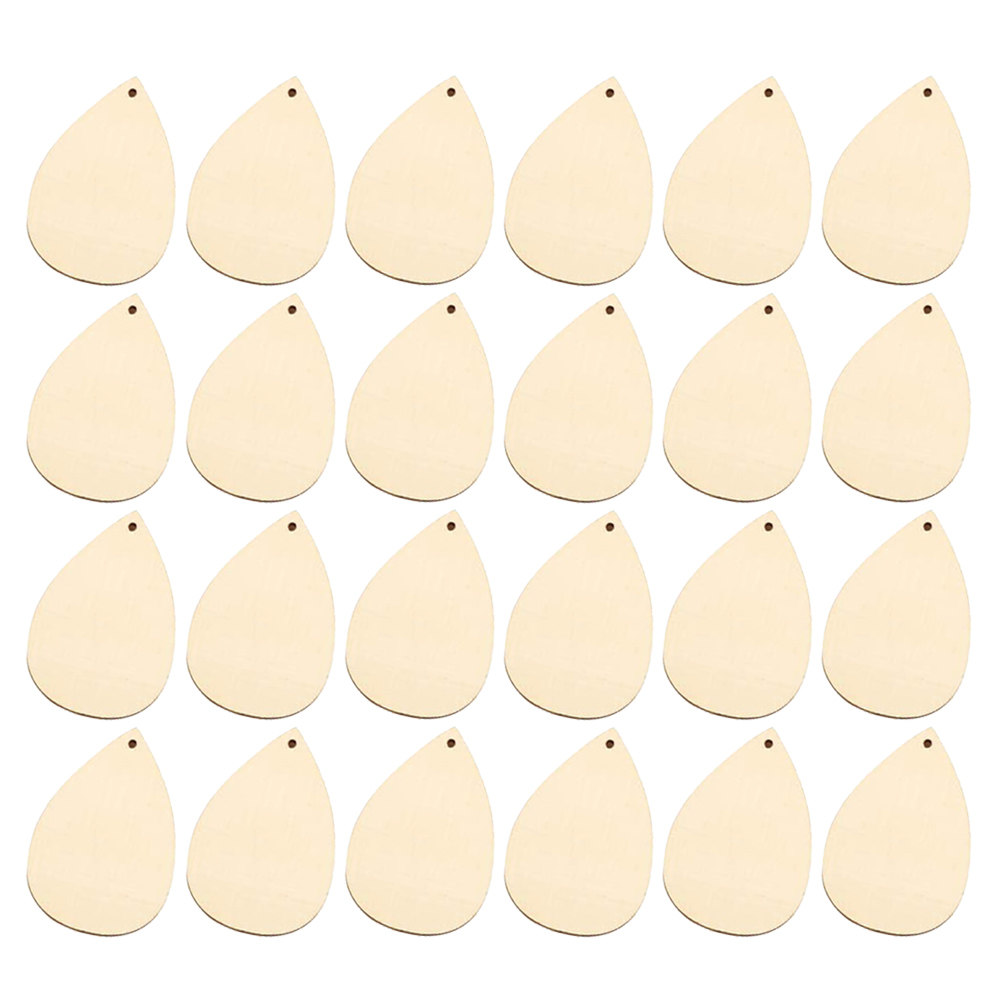 50Pcs Water Drop Wooden Blanks - Wedding Supply Decor recension och pris