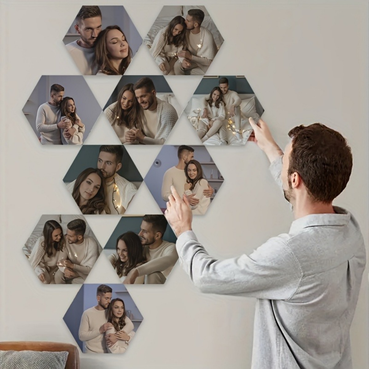 Custom Wall Decor — Modern Hex - Wedding Party Supply recension och pris