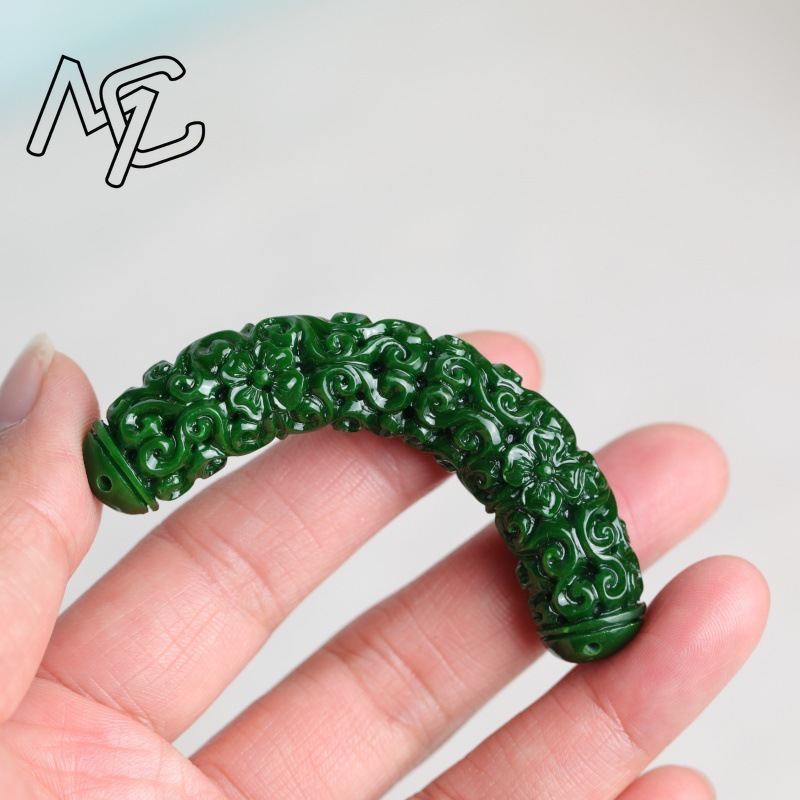1pc Natural A Green Jade Drago - Wedding Yes recension och pris