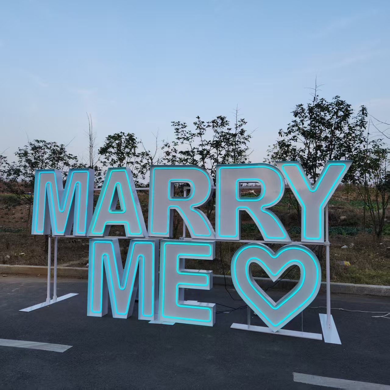 MARRY ME Metal RGB LED Neon Si - Wedding Party Supply Rentals recension och pris
