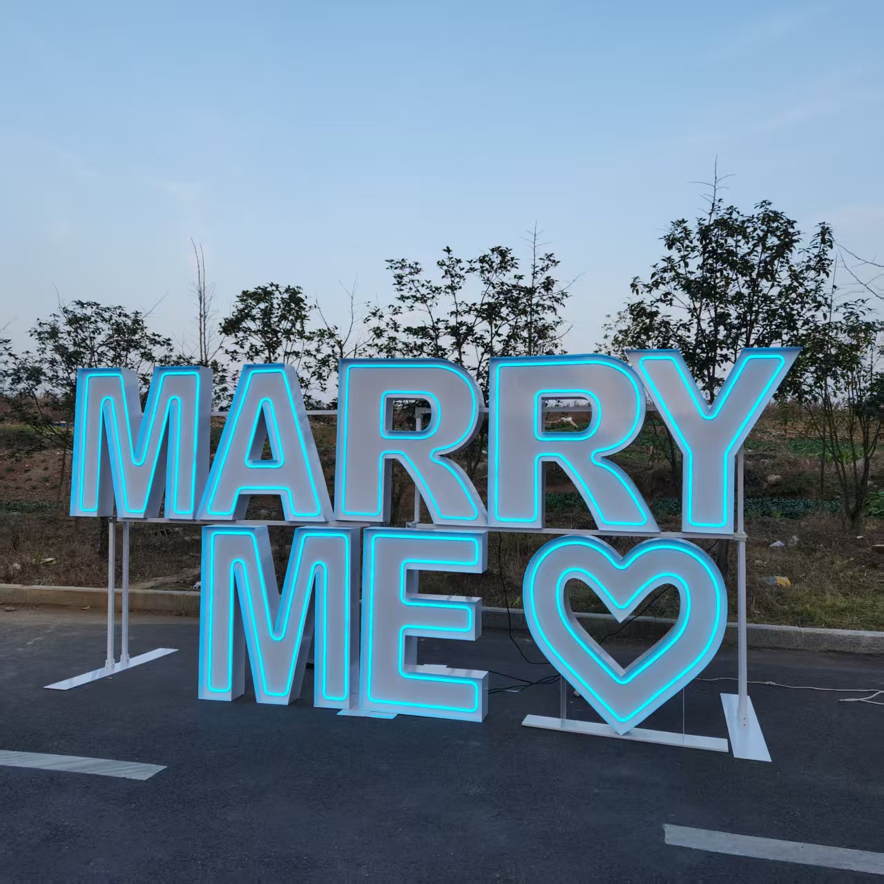 MARRY ME Metal RGB LED Neon Si - Wedding Party Supply Rentals recension och pris
