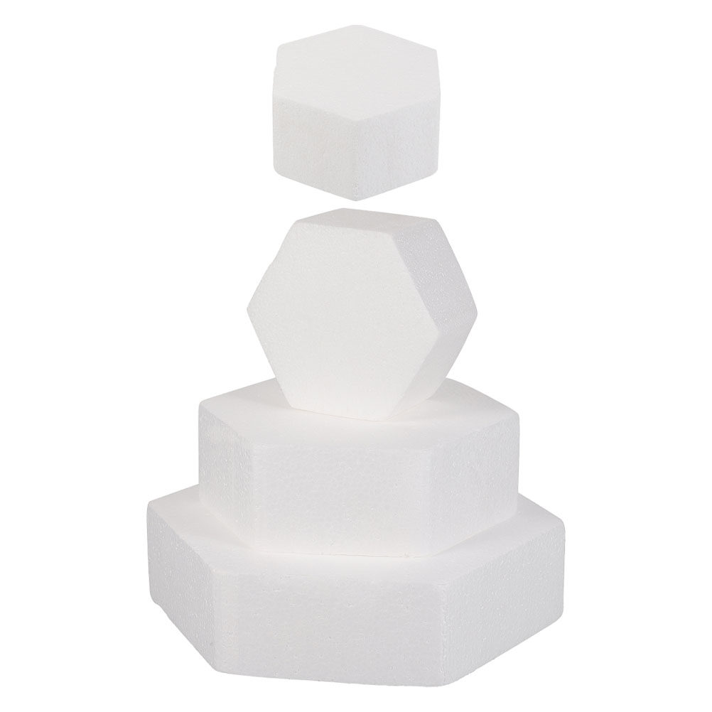 4Pcs Foam Cake Dummy White Reu - Wedding Cake Supply recension och pris