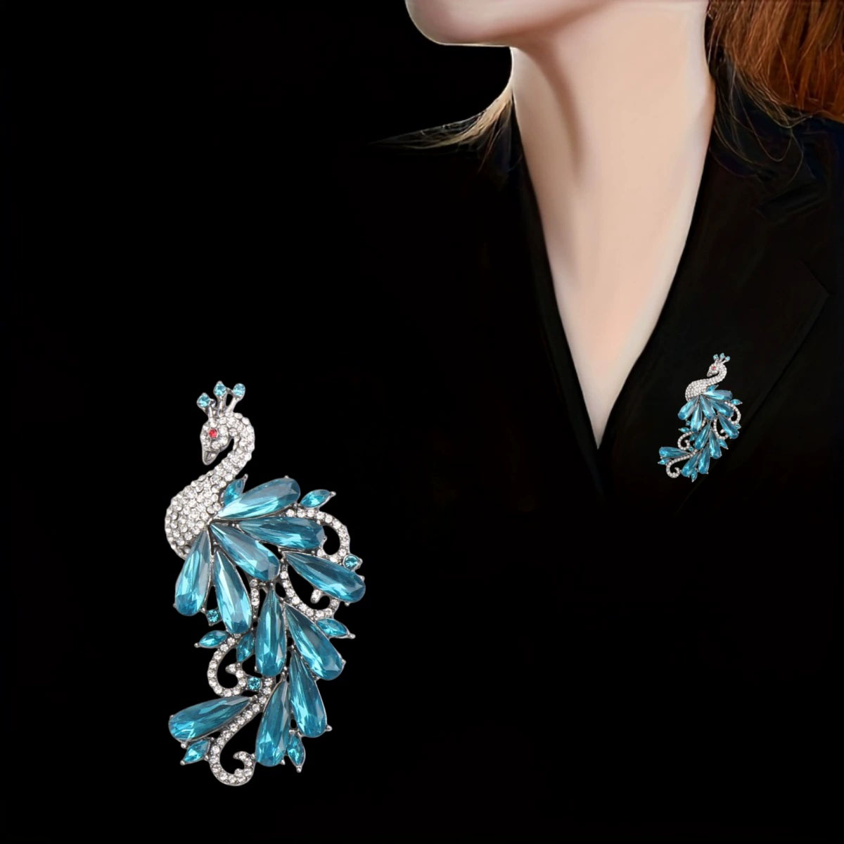 Luxury Rhinestones Peacock Bro - Suit Supply Wedding Party recension och pris