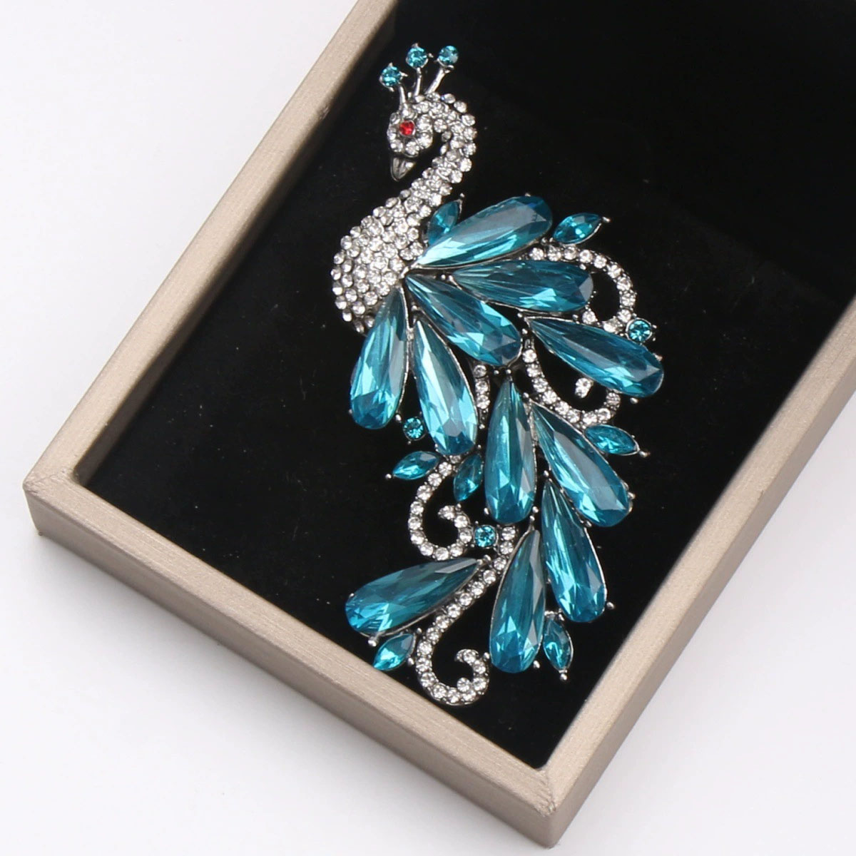 Luxury Rhinestones Peacock Bro - Suit Supply Wedding Party recension och pris