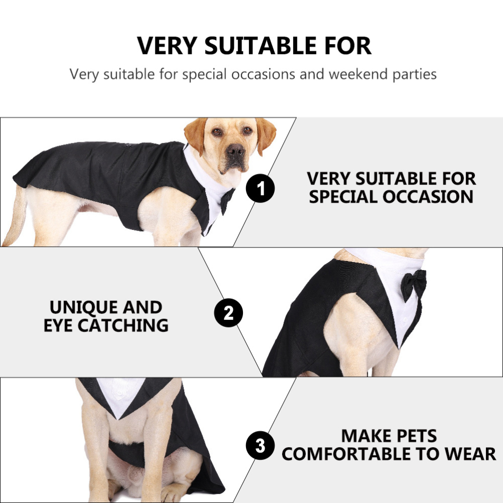 Pet Dog Clothes Fashion Party  - Suit Supply Wedding Party recension och pris