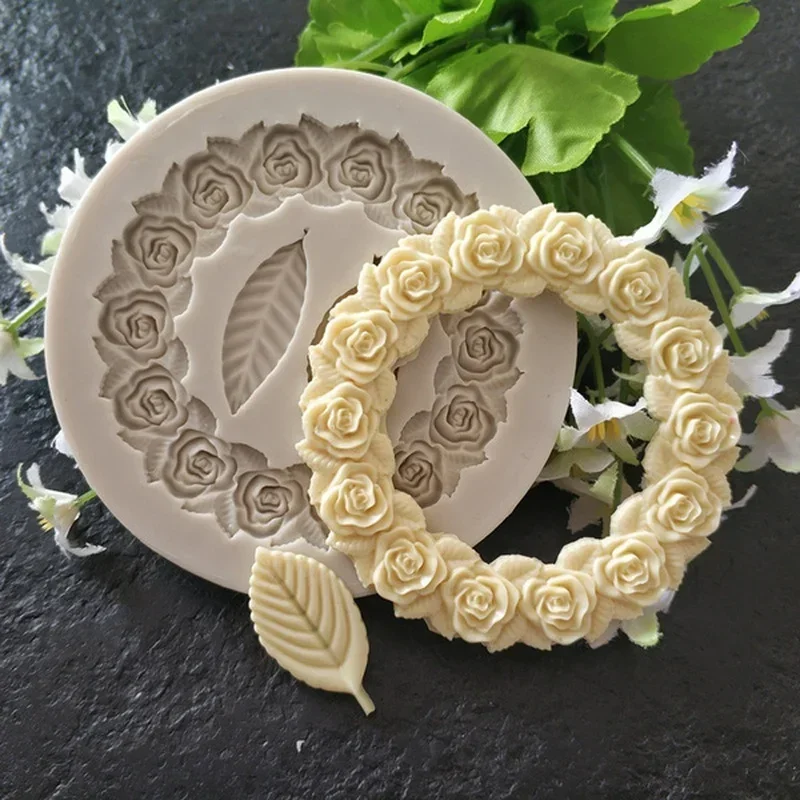 Rose Garland Form Silicone Fon - Wedding Cake Supply recension och pris