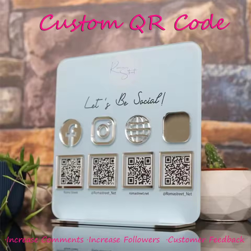 Personalized QR Code Acrylic S - Wedding Solution recension och pris