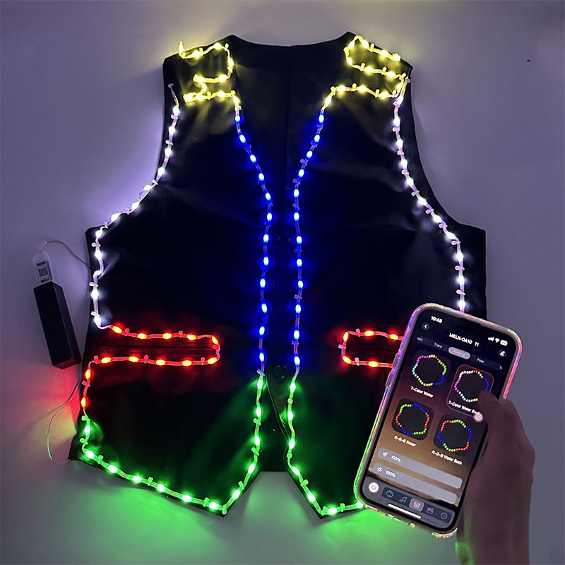 Full Color LED Costume Luminou - Suit Supply Wedding Party recension och pris