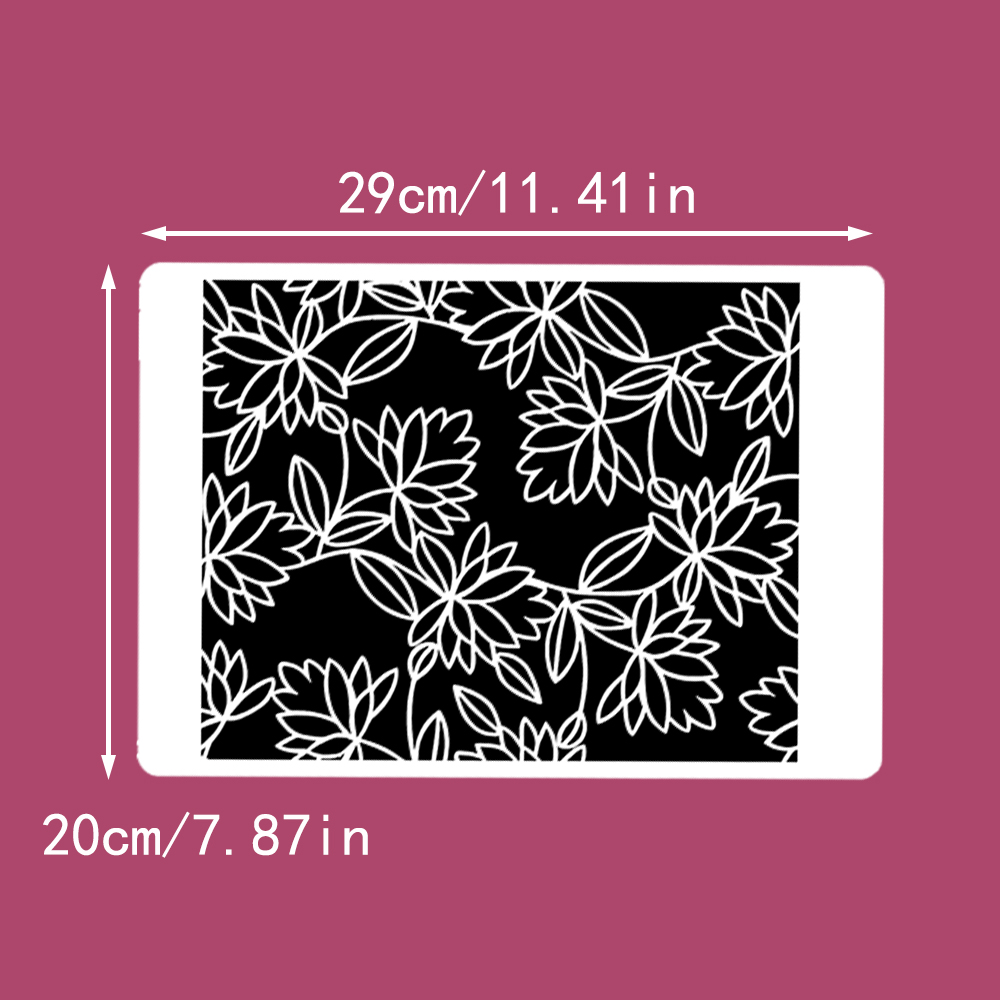 1Pc 29×20cm Floral Cake Stenci - Wedding Cake Supply recension och pris